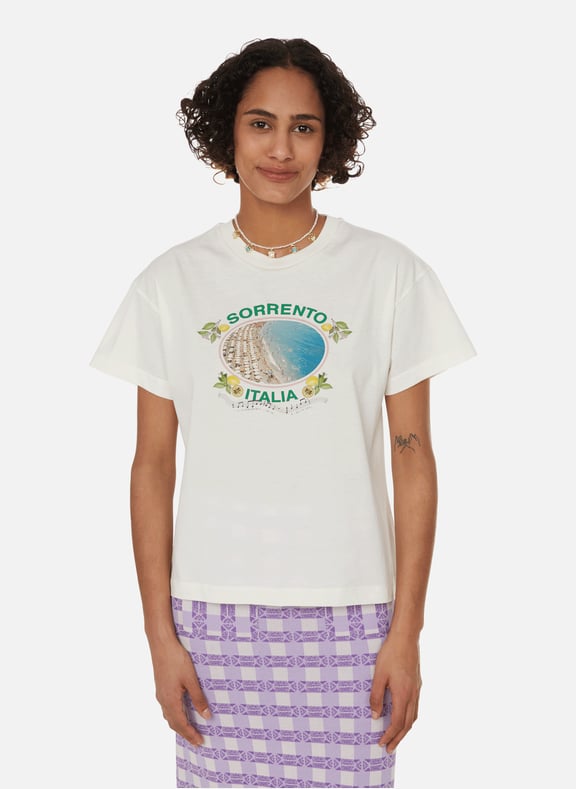 T-shirt à imprimé en coton biologique Blanc by ROSEANNA ROSEANNA T-shirt à imprimé en coton biologique Blanc