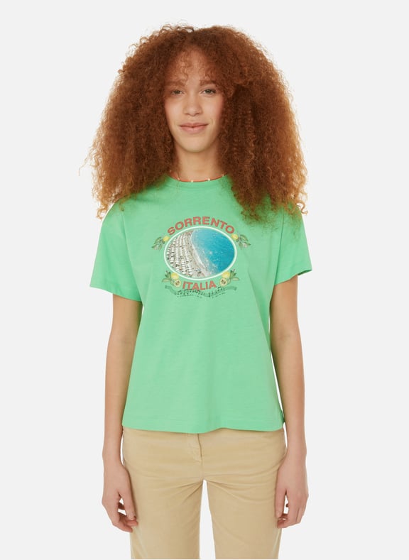 T-shirt à imprimé en coton biologique Vert by ROSEANNA ROSEANNA T-shirt à imprimé en coton biologique Vert