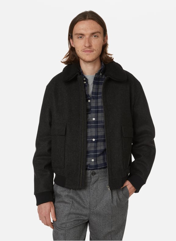Blouson en laine Noir by SAISON 1865 SAISON 1865 Blouson en laine Noir