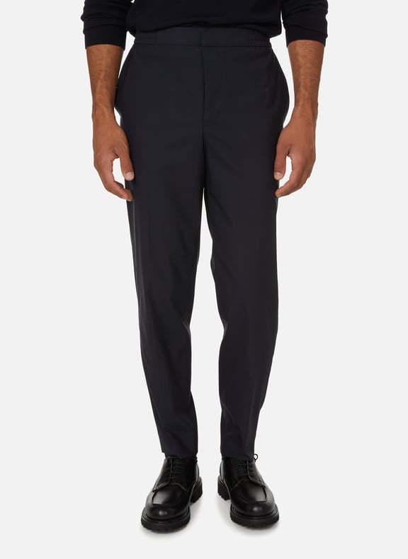 Pantalon cigarette en laine mélangée Bleu by SAISON 1865 SAISON 1865 Pantalon cigarette en laine mélangée Bleu