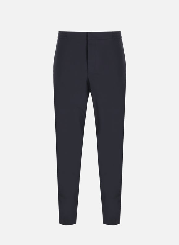 Pantalon cigarette en laine mélangée Bleu by SAISON 1865 SAISON 1865 Pantalon cigarette en laine mélangée Bleu