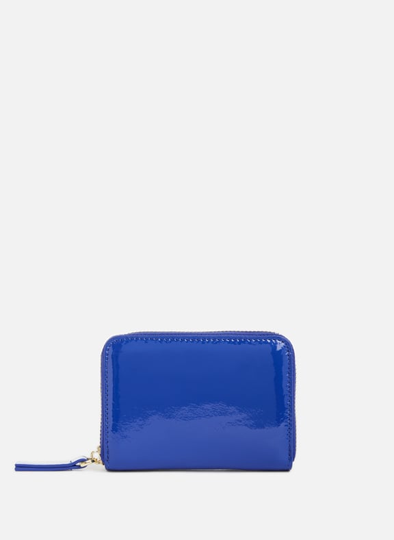 Portefeuille en cuir verni Bleu by SAISON 1865 SAISON 1865 Portefeuille en cuir verni Bleu