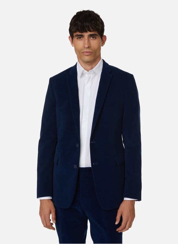 Veste en velours côtelé Bleu by SAISON 1865 SAISON 1865 Veste en velours côtelé Bleu