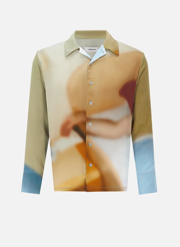 Chemise à imprimé en soie Multicolore by SERAPIS SERAPIS Chemise à imprimé en soie Multicolore