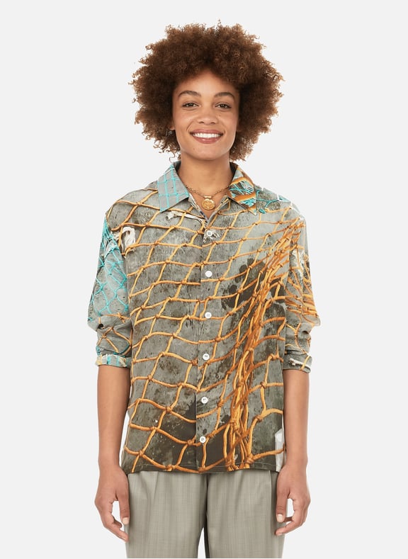 Chemise en soie Multicolore by SERAPIS SERAPIS Chemise en soie Multicolore