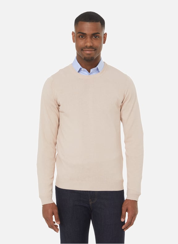 Pull en maille de coton Rose by SEVENTY SEVENTY Pull en maille de coton Rose