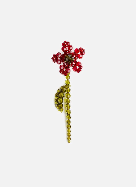 Boucle d'oreille unique Fleur Multicolore by SIMONE ROCHA SIMONE ROCHA Boucle d'oreille unique Fleur Multicolore