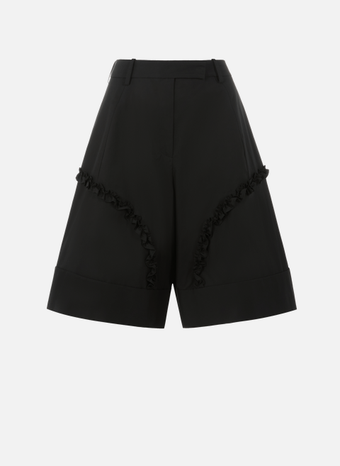 Ruffled cotton shorts BlackSIMONE ROCHA 