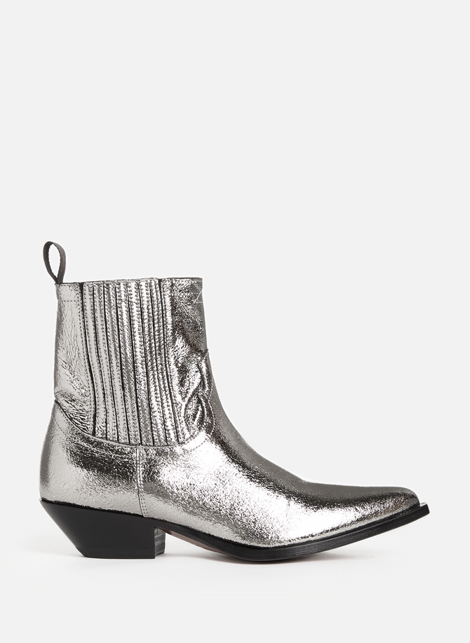 حذاء هيدالغو للكاحل مصنوع من الجلد المعدني SONORA BOOTS