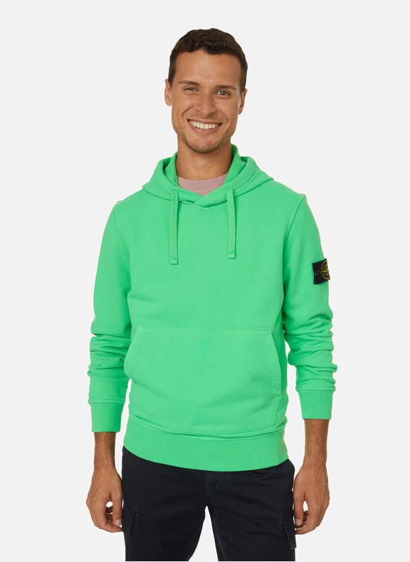 Hoodie en coton Vert by STONE ISLAND STONE ISLAND Hoodie en coton Vert