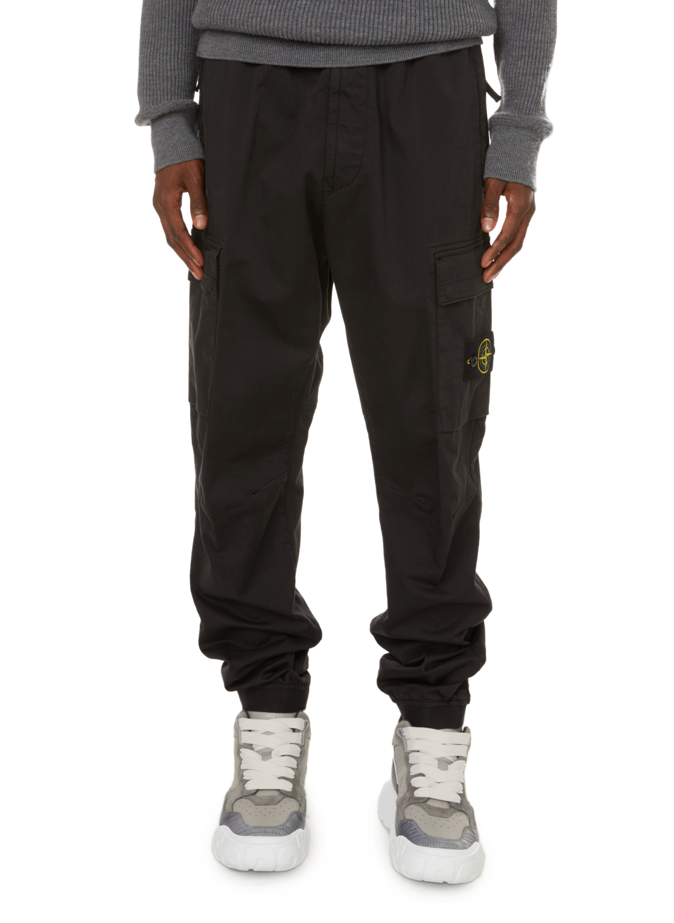 Pantalon Cargo Stone Island Taille XS Homme - Bleu Polyamide, Coupe Slim, Occasion Très Bon État