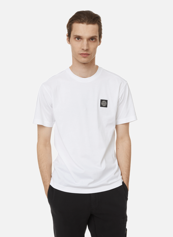 T-shirt col rond en coton STONE ISLAND