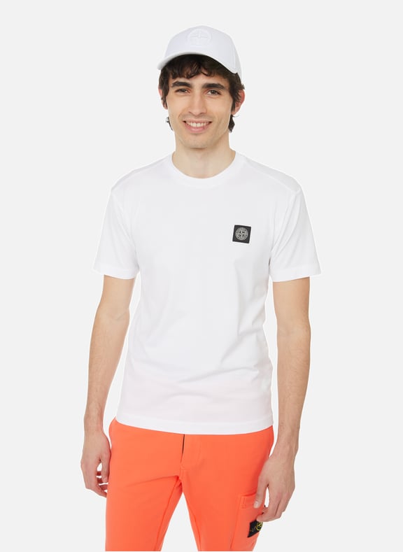 T-shirt en coton Blanc by STONE ISLAND STONE ISLAND T-shirt en coton Blanc
