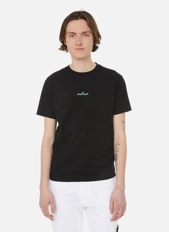 STONE ISLAND T-shirt en coton Noir