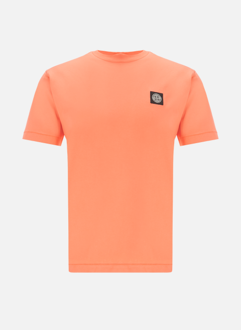T-shirt en coton OrangeSTONE ISLAND 