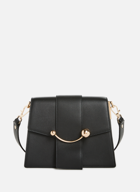 Box Crescent handbag in black leatherSTRATHBERRY 