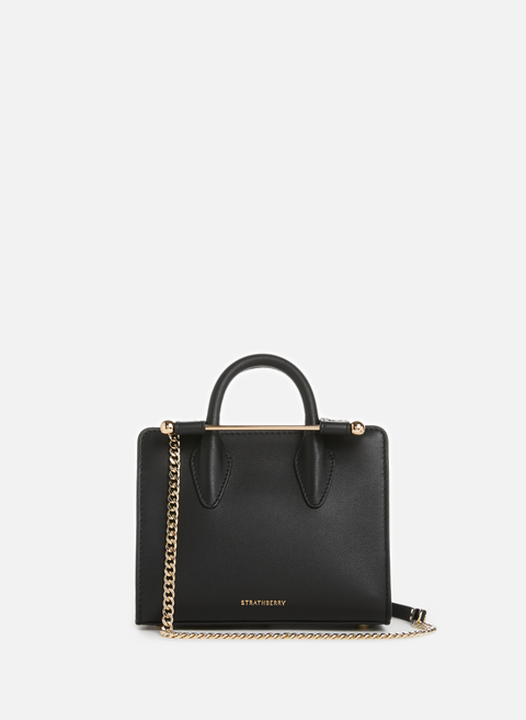 Nano leather handbag BlackSTRATHBERRY 