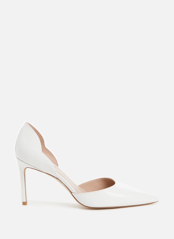 Escarpins Dorsay en cuir verni | Blanc Chaussures mariage The Wedding Explorer Escarpins Dorsay en cuir verni | Blanc Chaussures mariage The Wedding Explorer