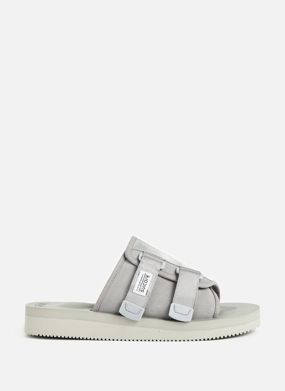 Sandales Kaw-VS en cuir mélangé Gris by SUICOKE SUICOKE Sandales Kaw-VS en cuir mélangé Gris