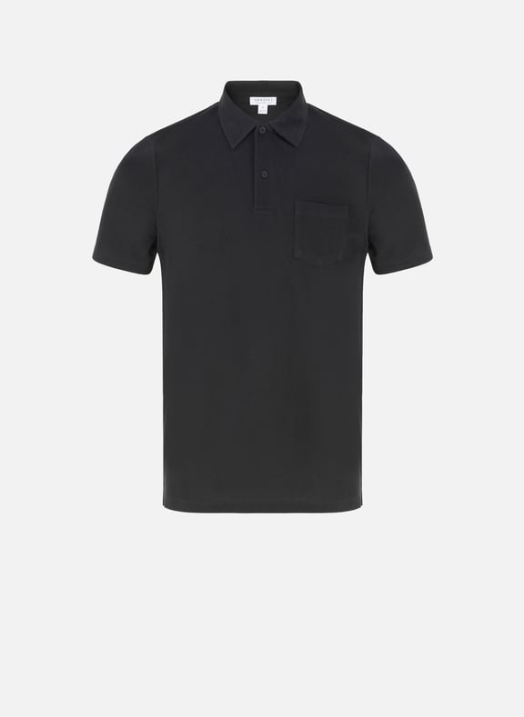 Polo droit en coton Noir by SUNSPEL SUNSPEL Polo droit en coton Noir
