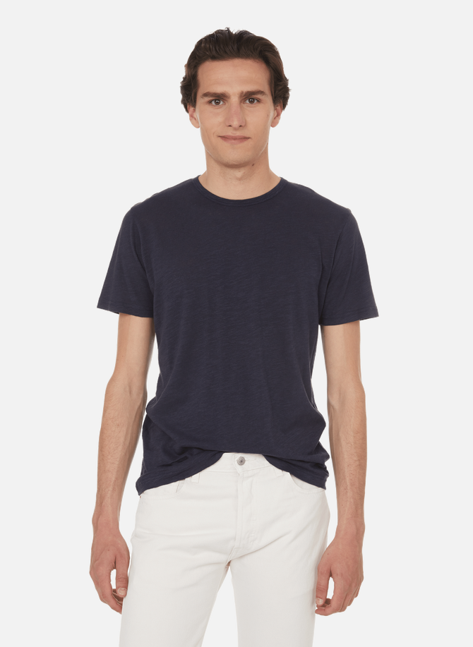SUNSPEL cotton and linen T-shirt