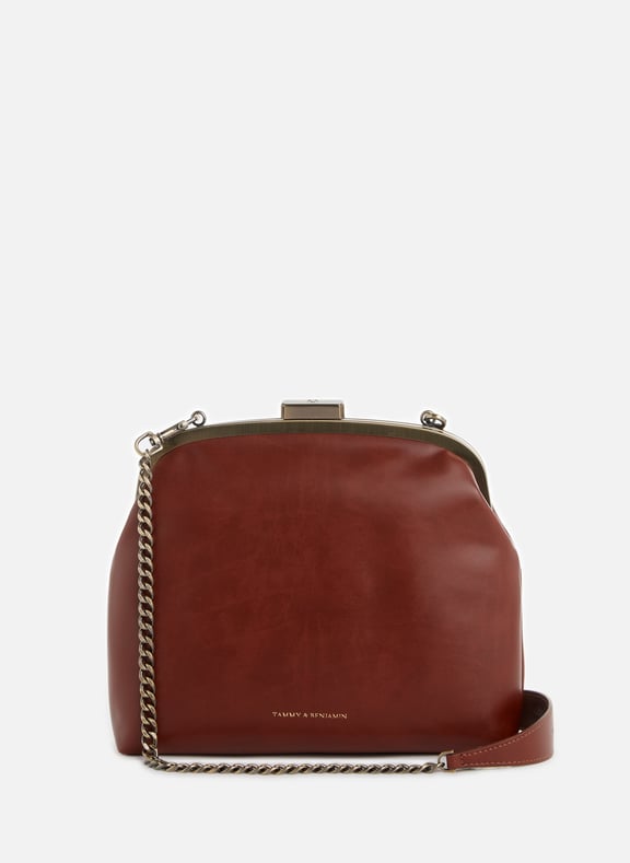 Sac Emma en cuir vegan Marron by TAMMY & BENJAMIN TAMMY & BENJAMIN Sac Emma en cuir vegan Marron