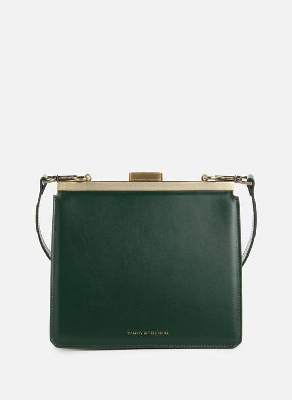 Sac Jeanne en cuir Vert by TAMMY & BENJAMIN TAMMY & BENJAMIN Sac Jeanne en cuir Vert