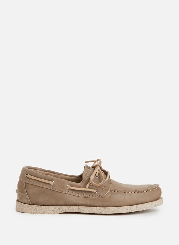 Chaussures bateau Phenis en cuir Beige by TBS TBS Chaussures bateau Phenis en cuir Beige