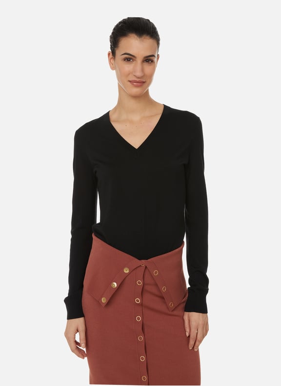 Pull en laine mélangée Noir by THEORY THEORY Pull en laine mélangée Noir