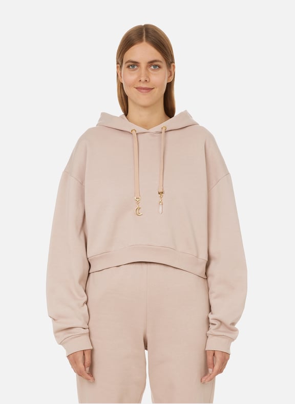 Hoodie crop en coton biologique Rose by THE SOCIAL SUNDAY THE SOCIAL SUNDAY Hoodie crop en coton biologique Rose