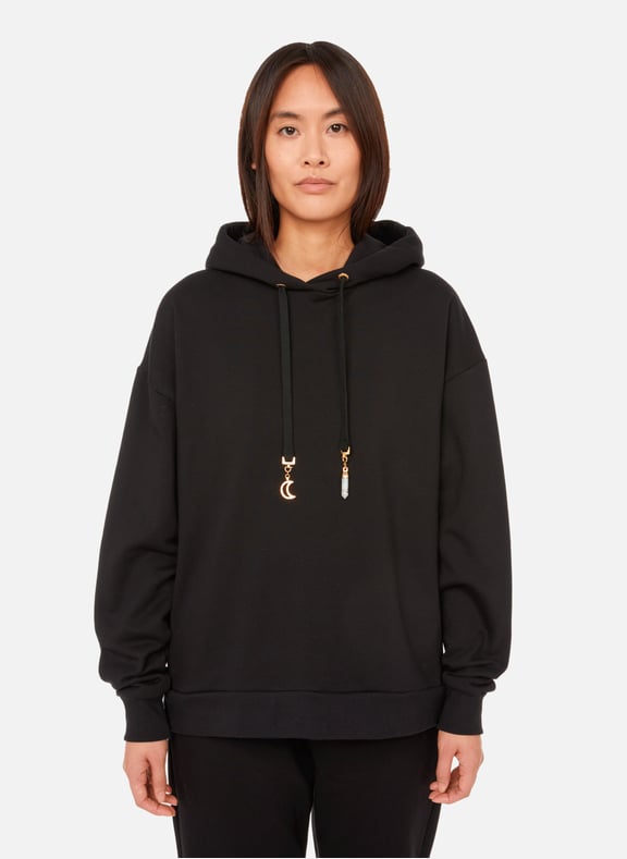Hoodie en coton biologique Noir by THE SOCIAL SUNDAY THE SOCIAL SUNDAY Hoodie en coton biologique Noir