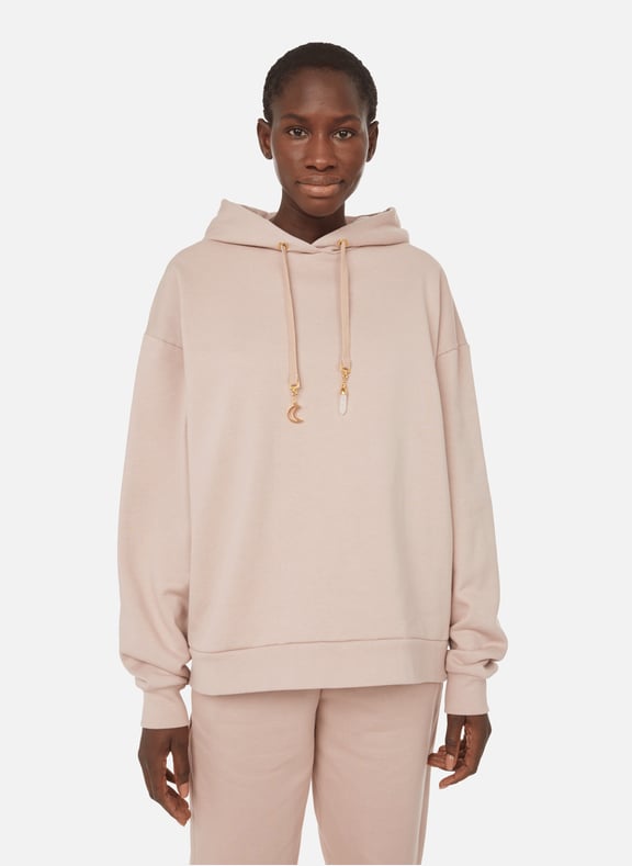 Hoodie en coton biologique Rose by THE SOCIAL SUNDAY THE SOCIAL SUNDAY Hoodie en coton biologique Rose