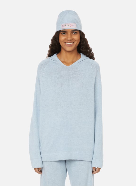 Hoodie en maille Bleu by THE SOCIAL SUNDAY THE SOCIAL SUNDAY Hoodie en maille Bleu