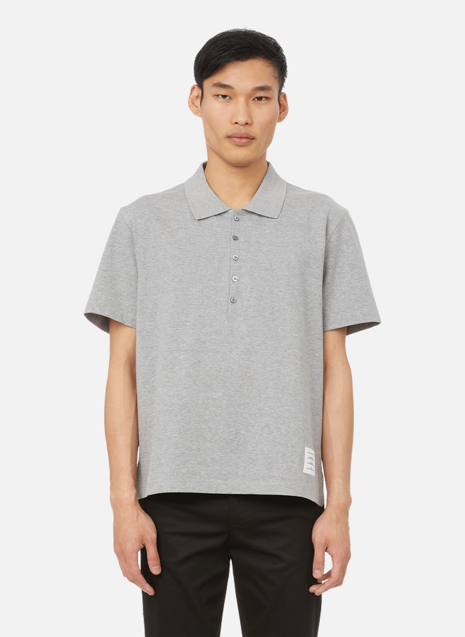 THOM BROWNE casual cotton jersey Polo