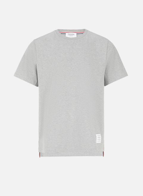 Gray cotton patch T-shirtTHOM BROWNE 