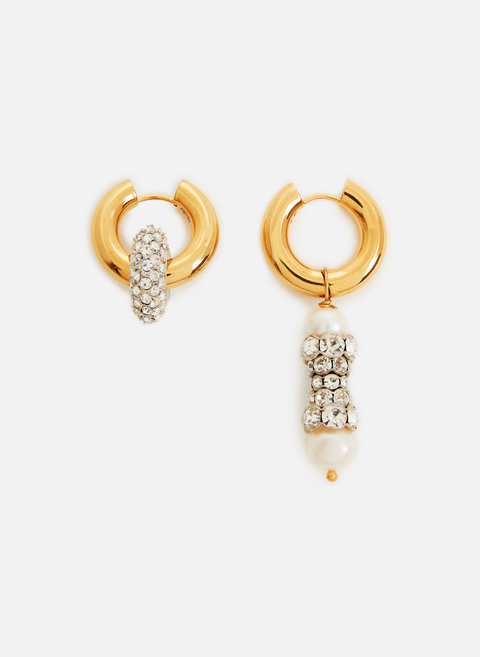 Crystal earrings Gold TIMELESS PEARLY 