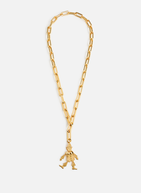 Long necklace with golden pendant TIMELESS PEARLY 