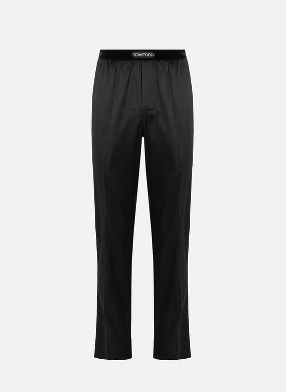 Bas de pyjama en soie Noir by TOM FORD TOM FORD Bas de pyjama en soie Noir