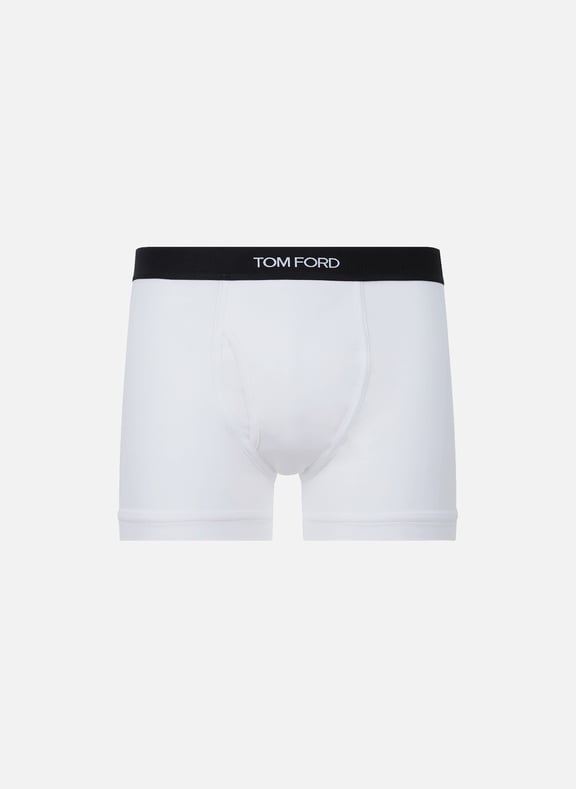 Boxer brief uni en coton Blanc by TOM FORD UNDERWEAR TOM FORD UNDERWEAR Boxer brief uni en coton Blanc