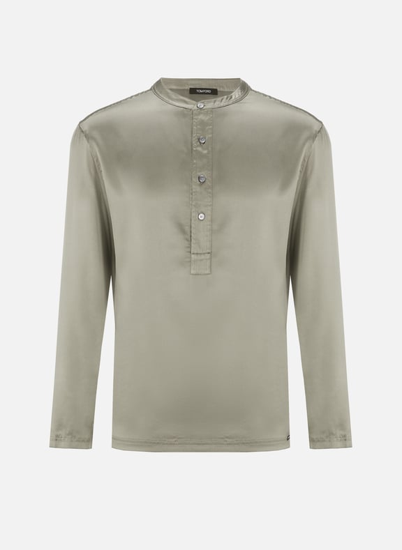 Haut de pyjama en soie Gris by TOM FORD TOM FORD Haut de pyjama en soie Gris