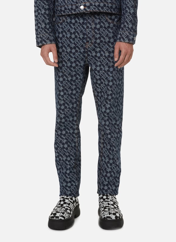 Jean à imprimé logo by TOMMY HILFIGER X RICHARD QUINN TOMMY HILFIGER X RICHARD QUINN Jean à imprimé logo