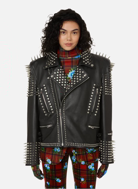 Veste perfecto cloutée by TOMMY HILFIGER X RICHARD QUINN TOMMY HILFIGER X RICHARD QUINN Veste perfecto cloutée