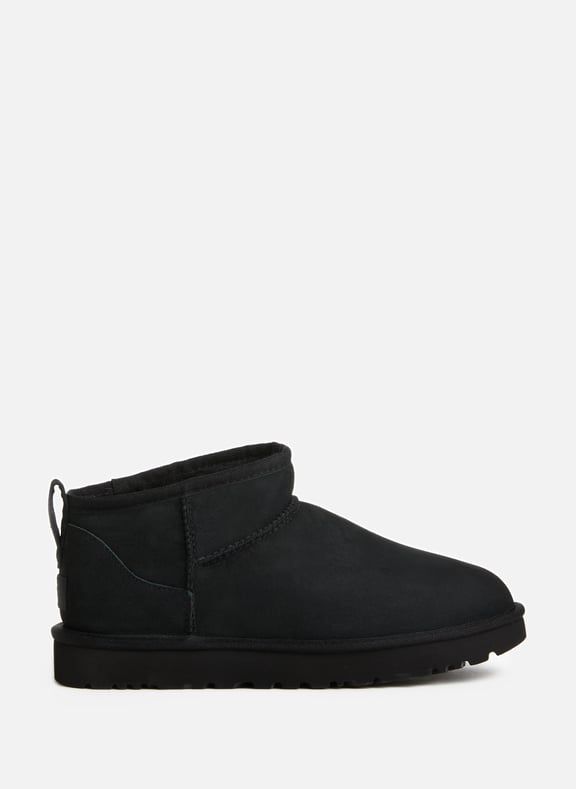 Bottines Mini Shine en suède Noir by UGG UGG Bottines Mini Shine en suède Noir