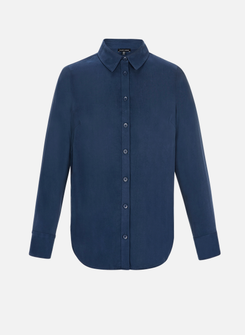 Kennedy cupro blend shirt BlueUNIVERSAL STANDARD 