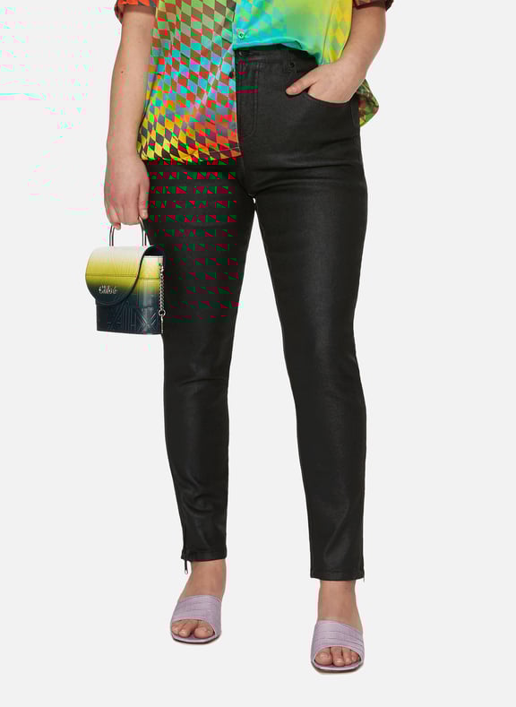 Jean en coton enduit Noir by UNIVERSAL STANDARD UNIVERSAL STANDARD Jean en coton enduit Noir