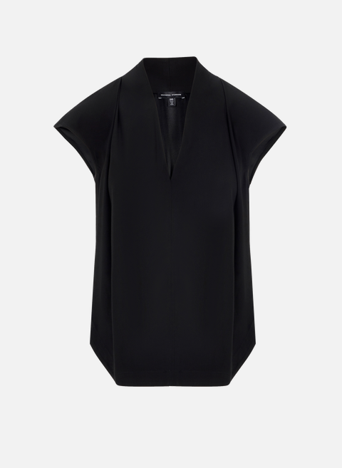 قميص Cambria مصنوع من الفسكوز باللون الأسود UNIVERSAL STANDARD 