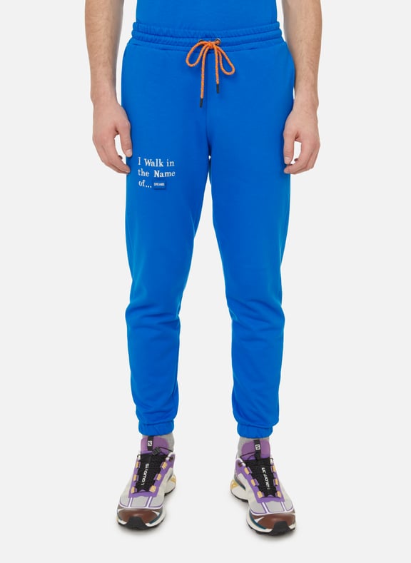 Pantalon de jogging avec logo Bleu by UNTIL THE NIGHT IS OVER UNTIL THE NIGHT IS OVER Pantalon de jogging avec logo Bleu