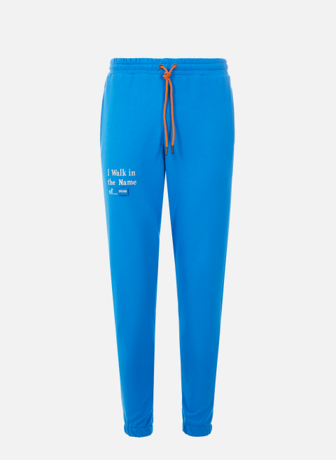 Jogging pants with logo BlueUNTIL THE NIGHT IS OVER 