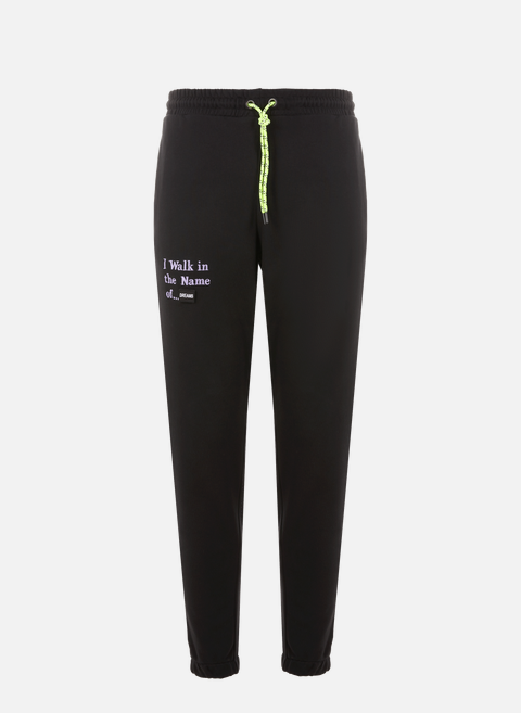 Jogging pants with logo BlackUNTIL THE NIGHT IS OVER 