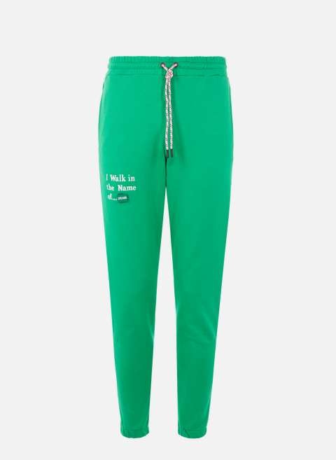 Jogging pants with logo GreenUNTIL THE NIGHT IS OVER 